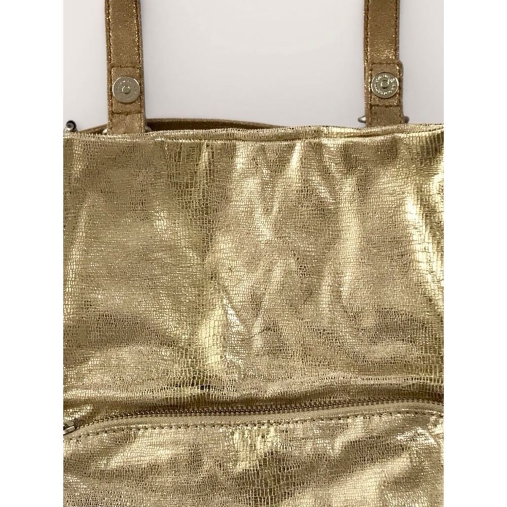 GAP Metallic Gold Clutch Bag Purse Evening - Picture 8 of 8